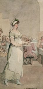 A Penny Slap Bang Shop (detail) by Thomas Rowlandson